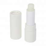 Bálsamo labial sostenible de papel reciclado con protección FPS 15 color blanco