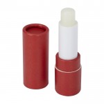 Bálsamo labial sostenible de papel reciclado con protección FPS 15 color rojo