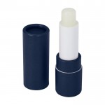 Bálsamo labial sostenible de papel reciclado con protección FPS 15 color azul marino