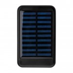 Batería externa solar de aluminio con bordes de color 4.000 mAh color negro primera vista