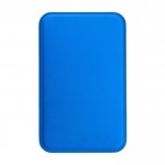 Batería externa solar de aluminio con bordes de color 4.000 mAh color azul segunda vista