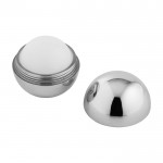 Bálsamo labial de vainilla con carcasa exterior brillante FPS 15 color plateado