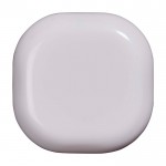 Bálsamo labial de vainilla con carcasa de plástico cuadrada FPS 15 color blanco segunda vista frontal