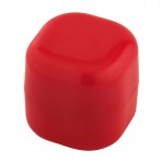 Bálsamo labial de vainilla con carcasa de plástico cuadrada FPS 15 color rojo segunda vista