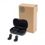 Tapones de silicona de alta calidad para dormir, estudiar o viajar color negro segunda vista
