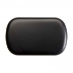 Tapones de silicona de alta calidad para dormir, estudiar o viajar color negro segunda vista frontal