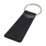 Llavero elegante de plástico reciclado para poner en llaves o bolso color negro