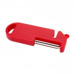 Herramienta multiusos para cocina con cuatro funciones esenciales color rojo