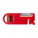 Herramienta multiusos para cocina con cuatro funciones esenciales color rojo segunda vista trasera