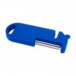 Herramienta multiusos para cocina con cuatro funciones esenciales color azul