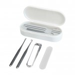 Set de manicura que incluye todas las herramientas esenciales color blanco segunda vista