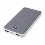 Batería externa rectangular de plástico reciclado y RPET 10.000 mAh primera vista