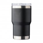 Vaso de acero inoxidable reciclado con revestimiento cerámico 350ml color negro primera vista