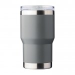 Vaso de acero inoxidable reciclado con revestimiento cerámico 350ml color gris primera vista