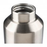 Botella de acero inoxidable reciclado con tapón plateado 600ml quinta vista