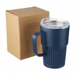 Taza take away de acero inoxidable reciclado con asa 450ml undécima vista