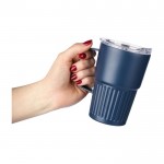 Taza take away de acero inoxidable reciclado con asa 450ml séptima vista