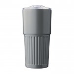 Vaso de acero inoxidable reciclado con cierre deslizante 500ml color gris primera vista