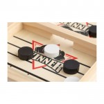 Hockey de mesa rápido de madera con 10 fichas redondas sexta vista