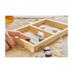Hockey de mesa rápido de madera con 10 fichas redondas novena vista
