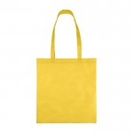 Bolsa de tela no tejida reciclada con asas termosellados 80 g/m2 color amarillo primera vista