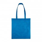 Bolsa de tela no tejida reciclada en varios colores 80 g/m2 color azul claro primera vista