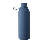 Botella de acero inoxidable reciclado con revestimiento de caucho 500ml tercera vista