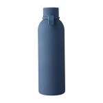 Botella de acero inoxidable reciclado con revestimiento de caucho 500ml quinta vista