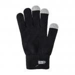 Guantes de invierno de RPET con 3 dedos de posible uso de pantallas color negro primera vista