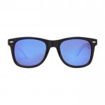 Gafas polarizadas de bambú y RPET color madera clara segunda vista frontal