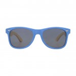 Gafas de sol con diseño retro color azul segunda vista frontal