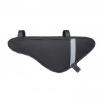Bolsa triangular para bicicleta color negro segunda vista trasera