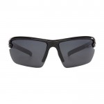 Gafas de sol deportivas polarizadas color negro segunda vista frontal