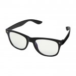 Gafas de plástico reciclado con lentes de vidrio acrílico color negro