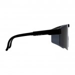 Gafas de sol deportivas fácilmente adaptables y elegantes color negro segunda vista lateral