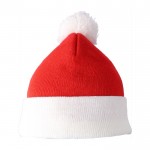 Gorro de Papá Noel de punto acrílico y pompón de poliéster tercera vista
