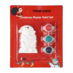 Colgante de Papá Noel de yeso para pintar con 3 pinturas acrílicas segunda vista