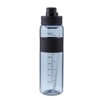 Botella de plástico con doble opción de beber por la tapa 900ml color negro primera vista