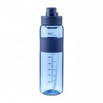 Botella de plástico con doble opción de beber por la tapa 900ml color azul ultramarino primera vista