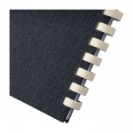 Libreta de RPET con espiral de cartón blanco hojas a rayas A5 décima vista