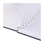 Libreta de RPET con espiral de cartón blanco hojas a rayas A5 séptima vista