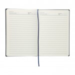 Libreta con efecto pana en la parte superior hojas a rayas A5 cuarta vista