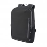 Mochila reciclada impermeable con respaldo acolchado para PC 15” color negro