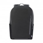 Mochila reciclada impermeable con respaldo acolchado para PC 15” color negro segunda vista frontal