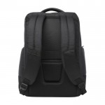 Mochila para PC de poliéster reciclado repelente al agua 15,6” color negro segunda vista trasera