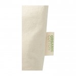 Neceser grande de algodón orgánico con correa de mano 180 g/m2 color natural vista detalle 1