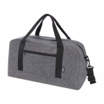 Bolsa multiusos de fieltro reciclado de calidad con correas color gris oscuro