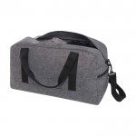 Bolsa multiusos de fieltro reciclado de calidad con correas color gris oscuro segunda vista