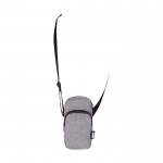 Funda para móvil de poliéster reciclado con correas ajustables color gris jaspeado tercera vista
