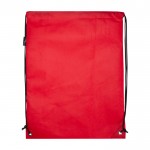 Mochila de cuerdas non-woven duradero y resistente al desgarro 5L color rojo segunda vista trasera